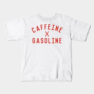 Caffeine x Gasoline (RED Edition) Kids T-Shirt